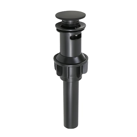 Everflow Bathroom Sink Pop-Up Drain Assembly with Overflow for vanity, Matte Black PL30-06MB